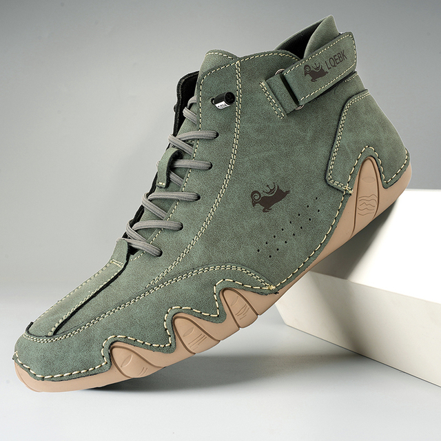 Comfortabele antislip en waterdichte leren trendy schoenen voor heren - Nathaniel