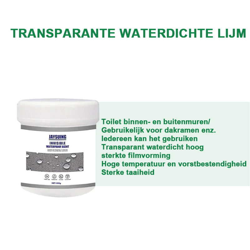 Transparante waterdichte coating