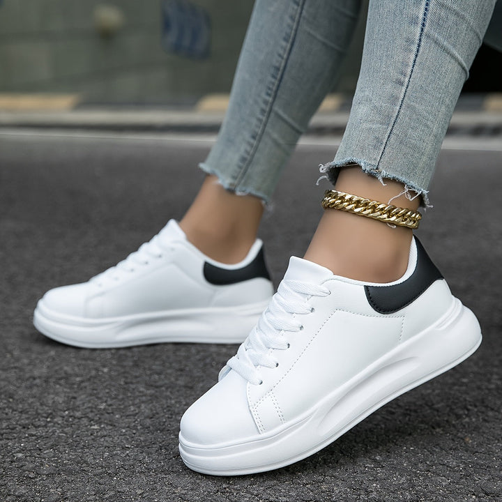 Lederen sneakers dames wit - Licht en comfortabel