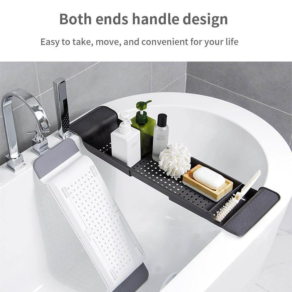 BambooFlow - Uitschuifbare Badplank van Bamboe | Luxe Bad Organizer