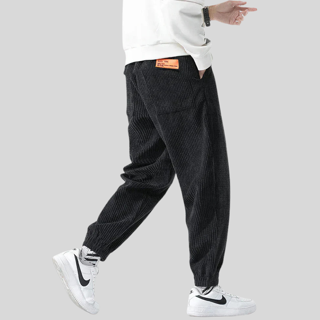 Heren joggingbroek met brede koorden – Relaxte, alledaagse stijl