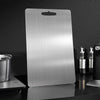 PureSteel - Antibacteriële RVS Snijplank met Handvat voor Hygiënisch Gebruik