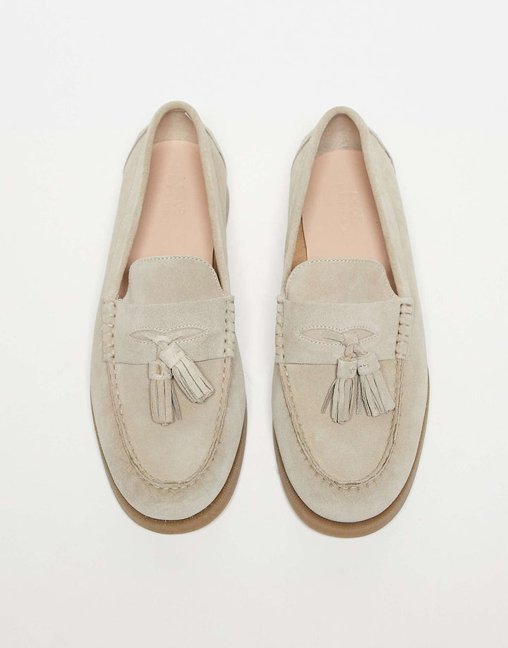 Luxe Suède Loafers met Kwast Detail