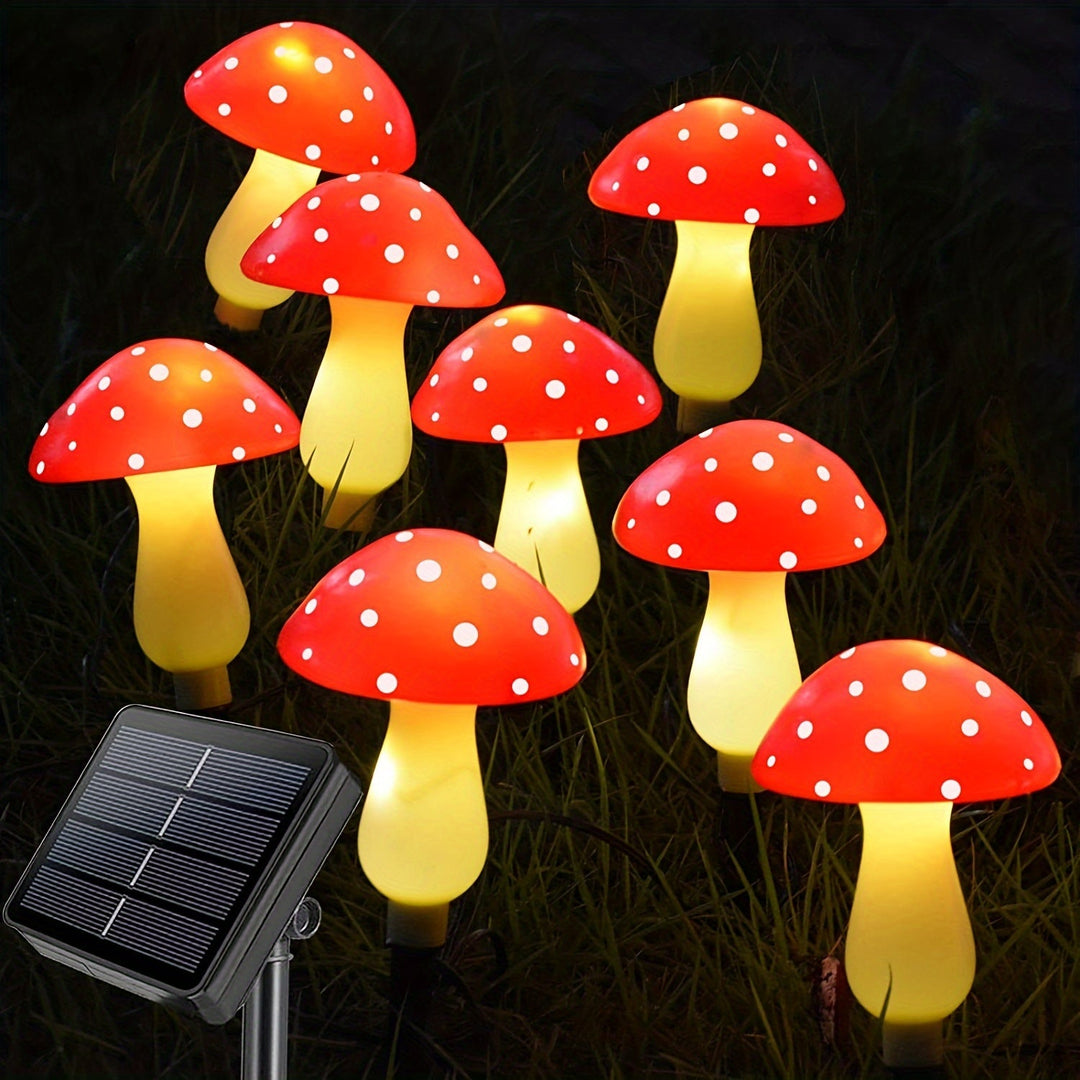 LumeLights - Decoratieve Zonne-paddenstoel Tuinlampen met 8 Verlichtingsmodi