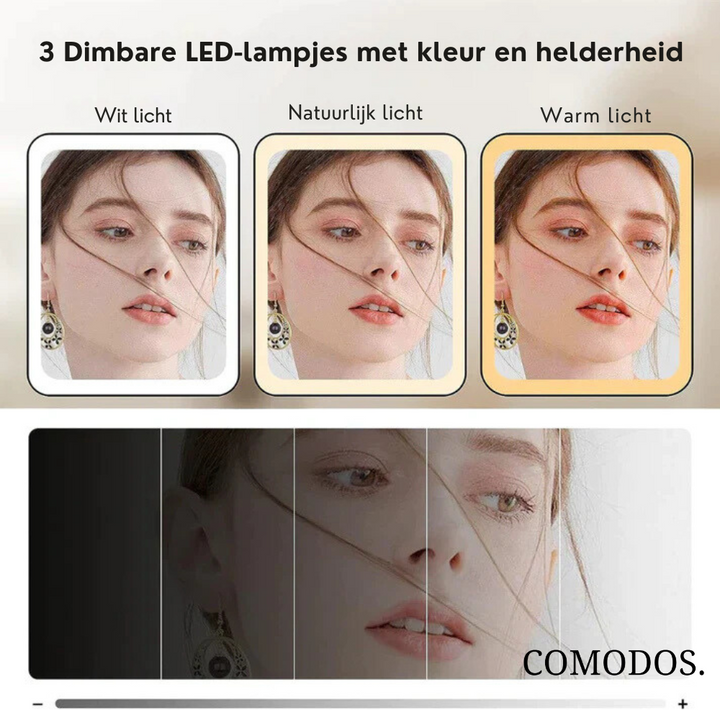 GlowMirror™ Pro | Vlekkeloze Verlichting, Altijd en Overal