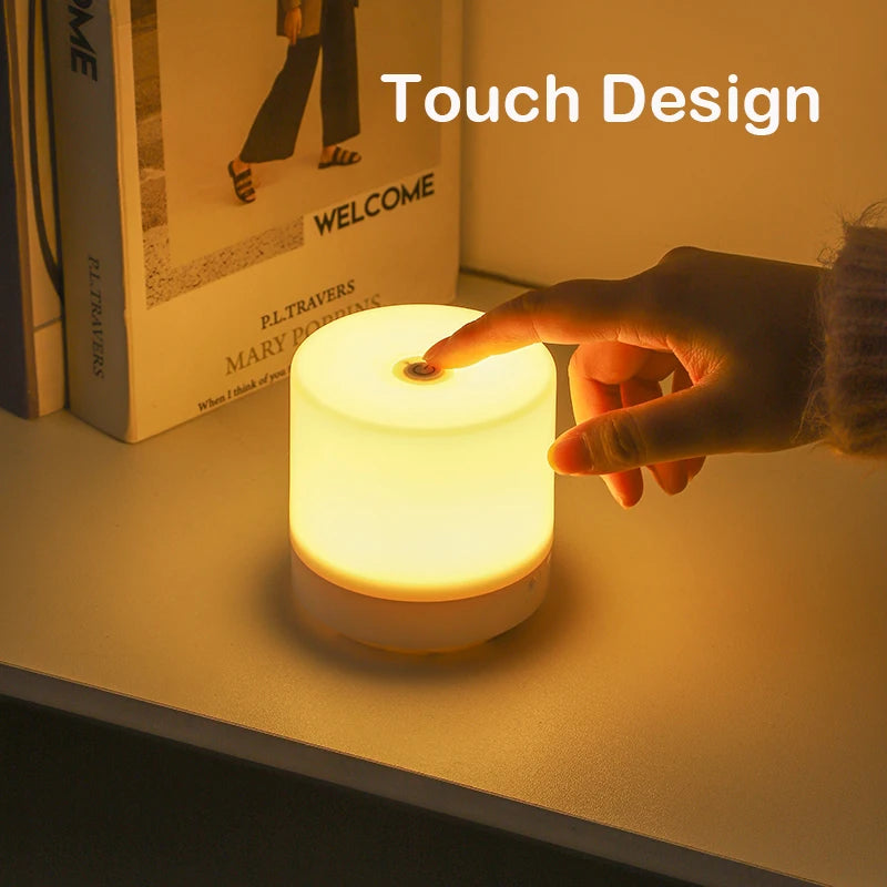GlowLite - Compacte LED Nachtlamp met USB en Aanraakdimming