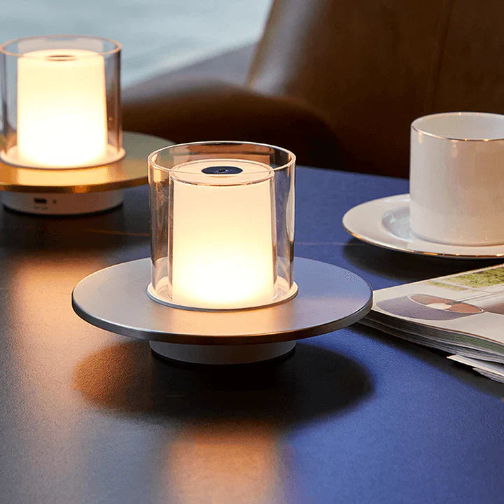 GlowLuxe - LED Kaarslamp Met Inductie & Vlamloze Sfeer