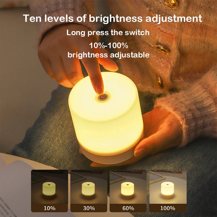 GlowLite - Compacte LED Nachtlamp met USB en Aanraakdimming