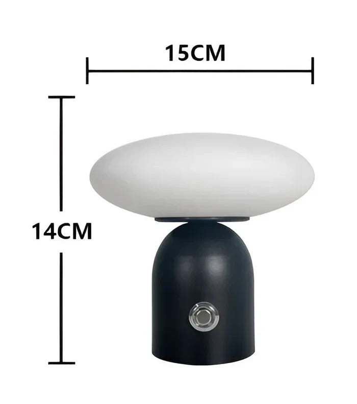 NordicGlow - Draadloze Design Paddenstoellamp met Touch Dimmer voor Sfeervol Interieur