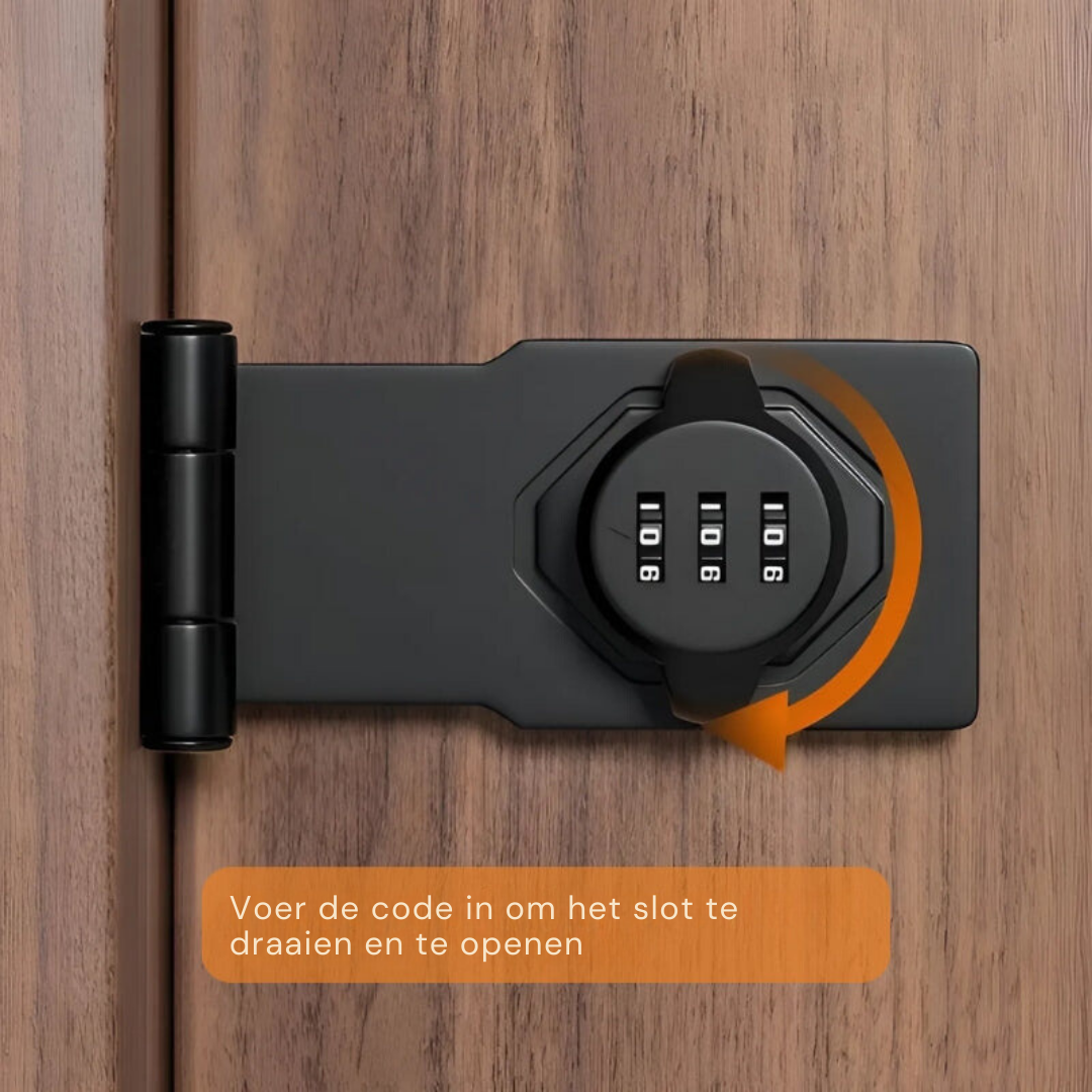 LockSecure - Sleutelloos Combinatieslot Voor Kast, Deur en Lade Beveiliging