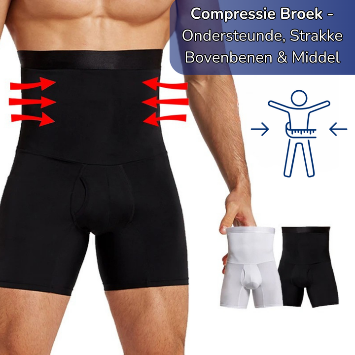 compressie broek
compressiebroek heren
compressiebroek hamstring rechte-rug perfectpostuur postuur verbeterende strakke broek slanke buik