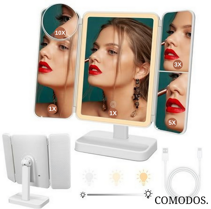 GlowMirror™ Pro | Vlekkeloze Verlichting, Altijd en Overal