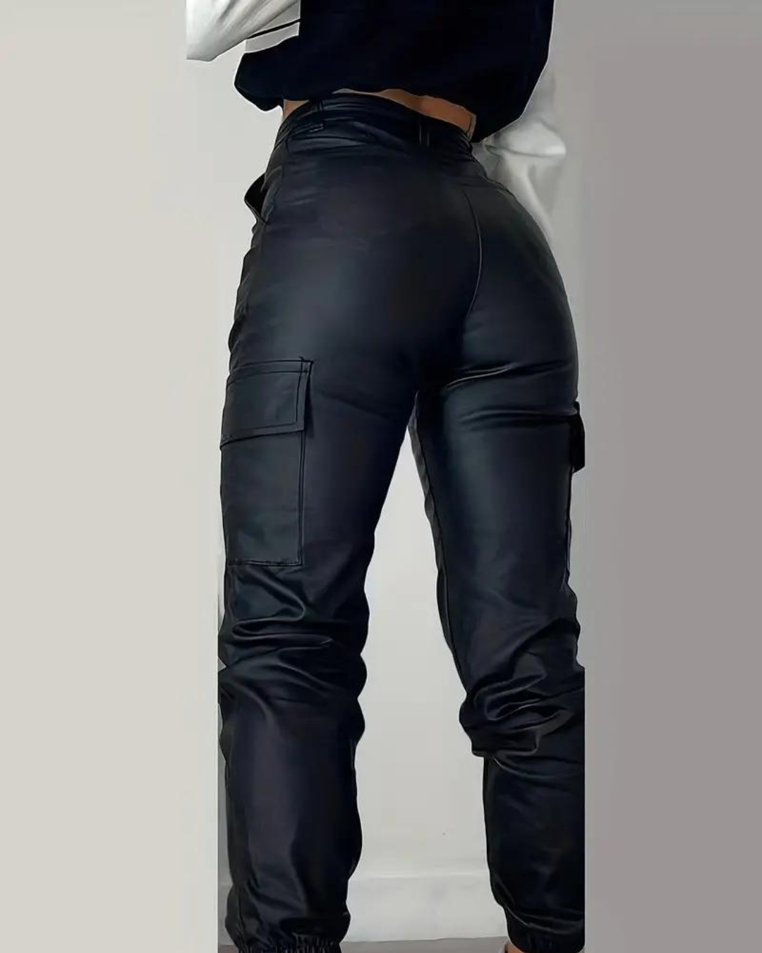 Leren Cargo Dames Broek - Lisa