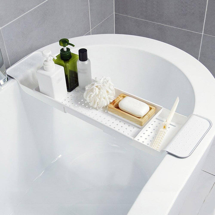 BambooFlow - Uitschuifbare Badplank van Bamboe | Luxe Bad Organizer