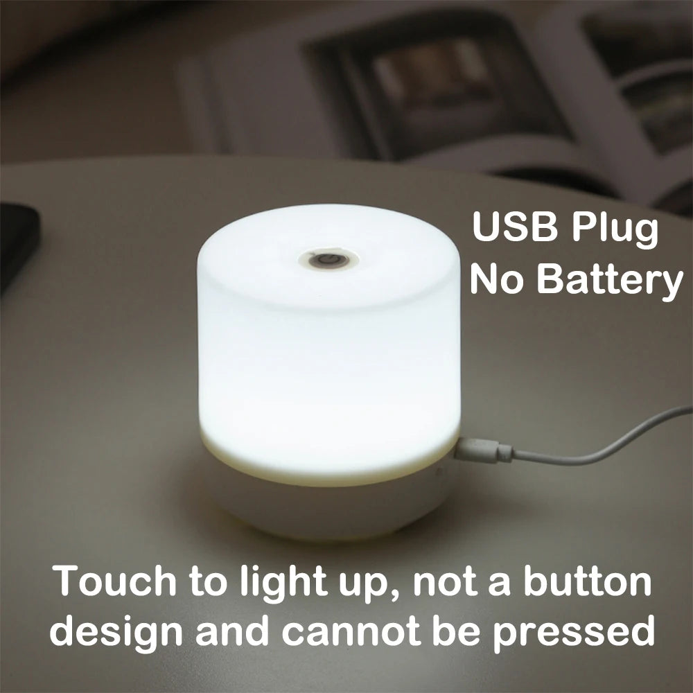 GlowLite - Compacte LED Nachtlamp met USB en Aanraakdimming
