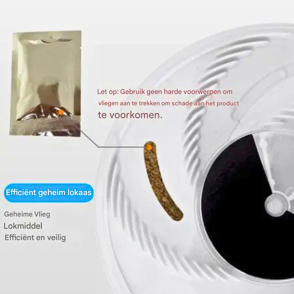 Stille, milieuvriendelijke elektrische vliegenvanger