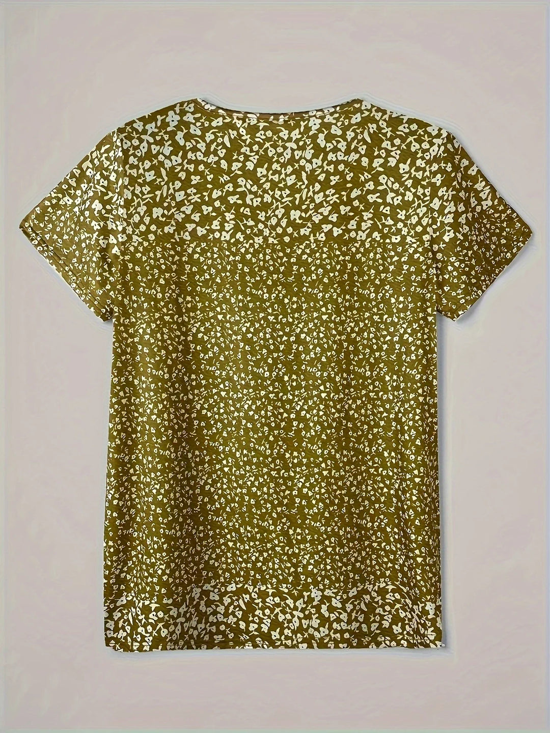 Alaia – Casual Zomertop met V-hals, Knoopsluiting en Korte Mouwen