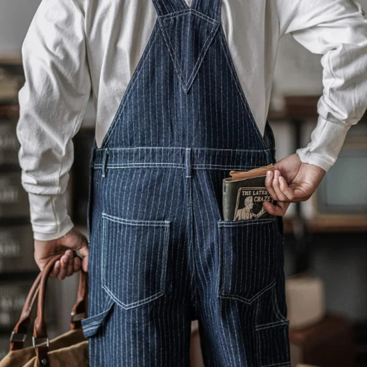 Indigo denim overall