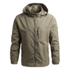 Winddicht, waterdicht herenjack in militaire stijl