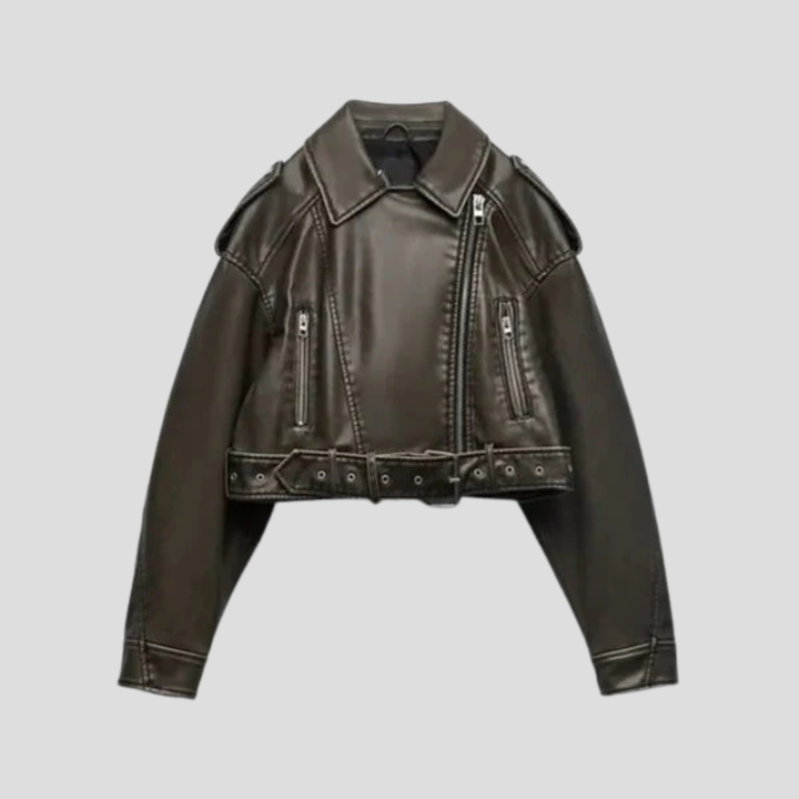 Dames cropped riemjas