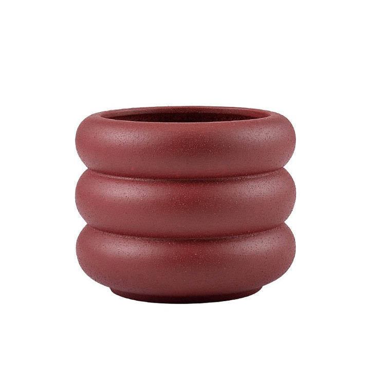 BubbleNest - Moderne Keramische Succulenten Pot met Speels Bubbel Design