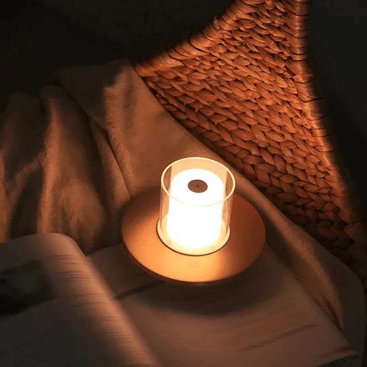 GlowLuxe - LED Kaarslamp Met Inductie & Vlamloze Sfeer