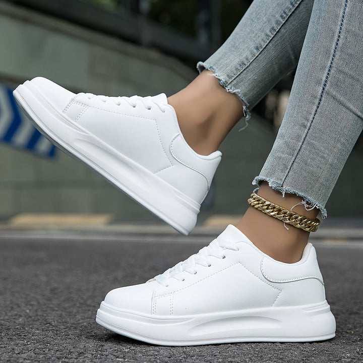 Lederen sneakers dames wit - Licht en comfortabel