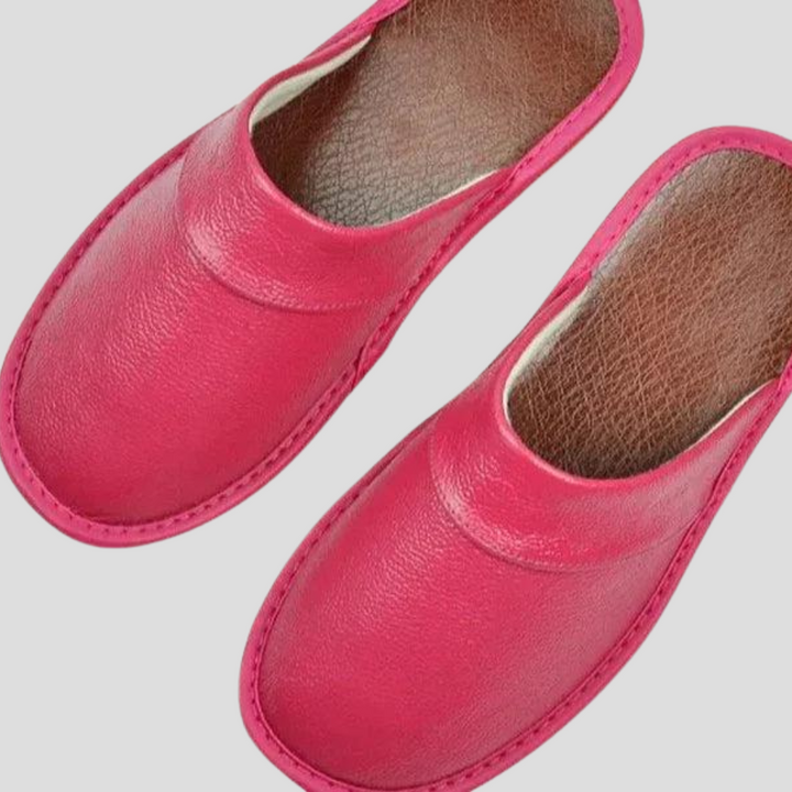 Heren leren pantoffels