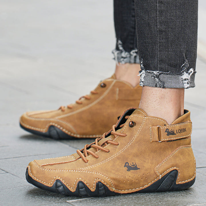 Comfortabele antislip en waterdichte leren trendy schoenen voor heren - Nathaniel
