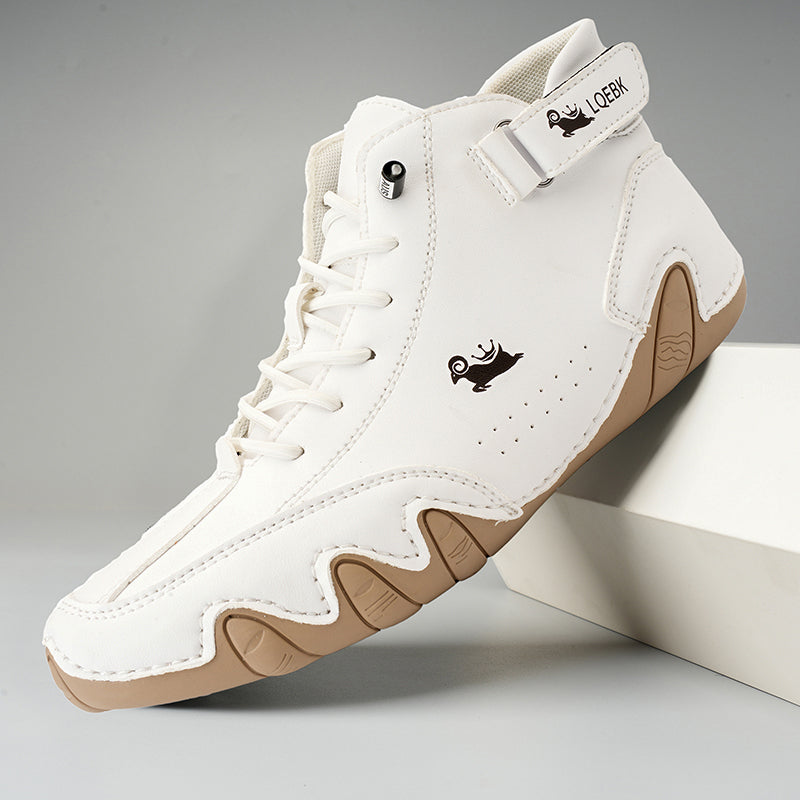 Comfortabele antislip en waterdichte leren trendy schoenen voor heren - Nathaniel