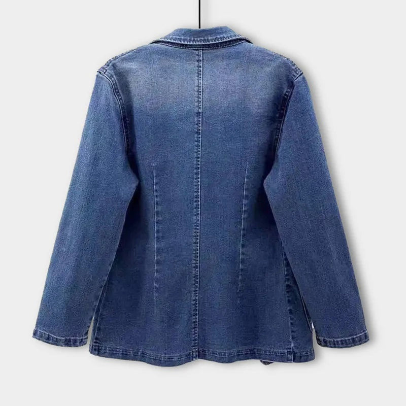 Stijlvolle Denim Blazer Voor Dames