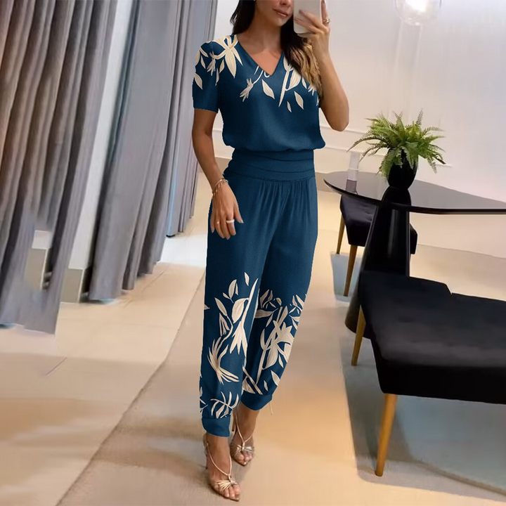 Tabea – Stijlvolle Bedrukte Chique Jumpsuit voor dames