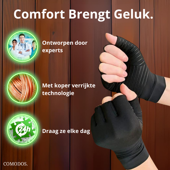 Therapeutische Handschoenen tegen Handpijn