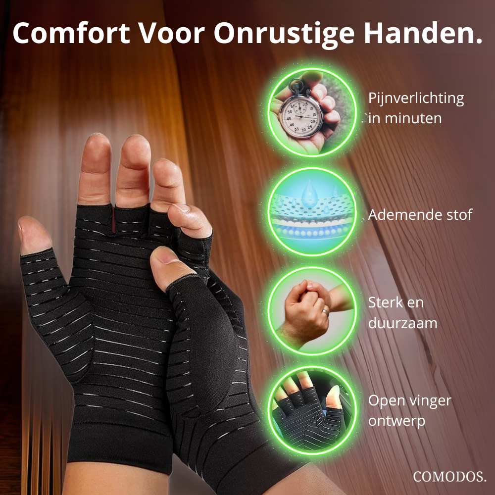Therapeutische Handschoenen tegen Handpijn