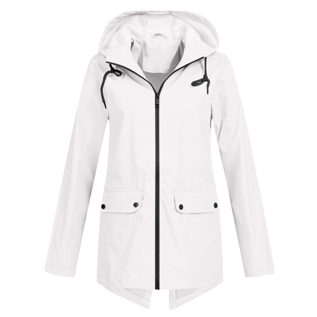 Dasha – Lange Regenjas met Capuchon voor Dames