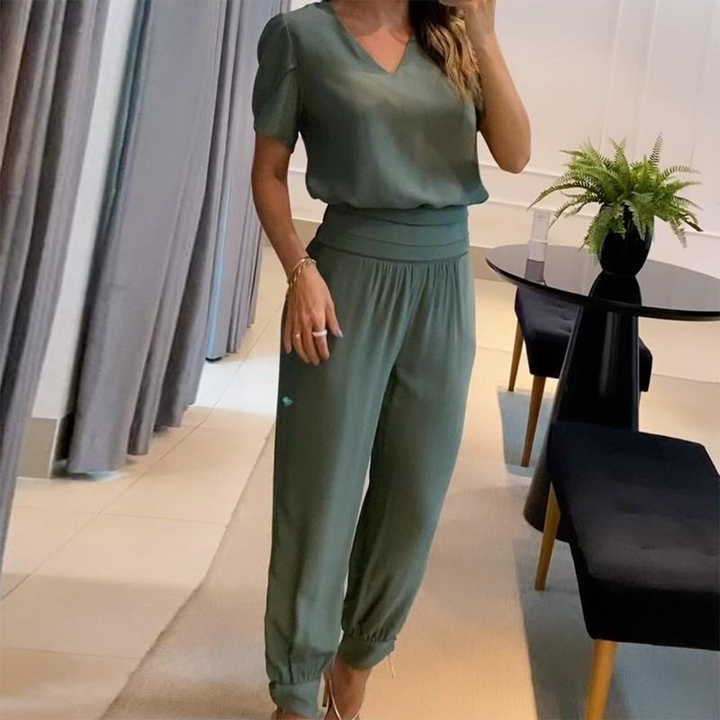 Tabea – Stijlvolle Bedrukte Chique Jumpsuit voor dames