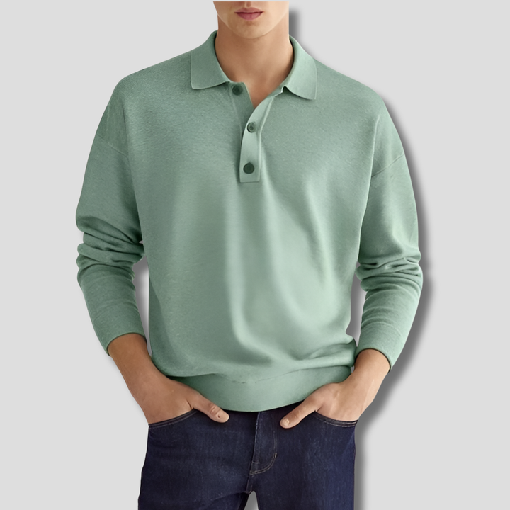 Heren katoenen poloshirt