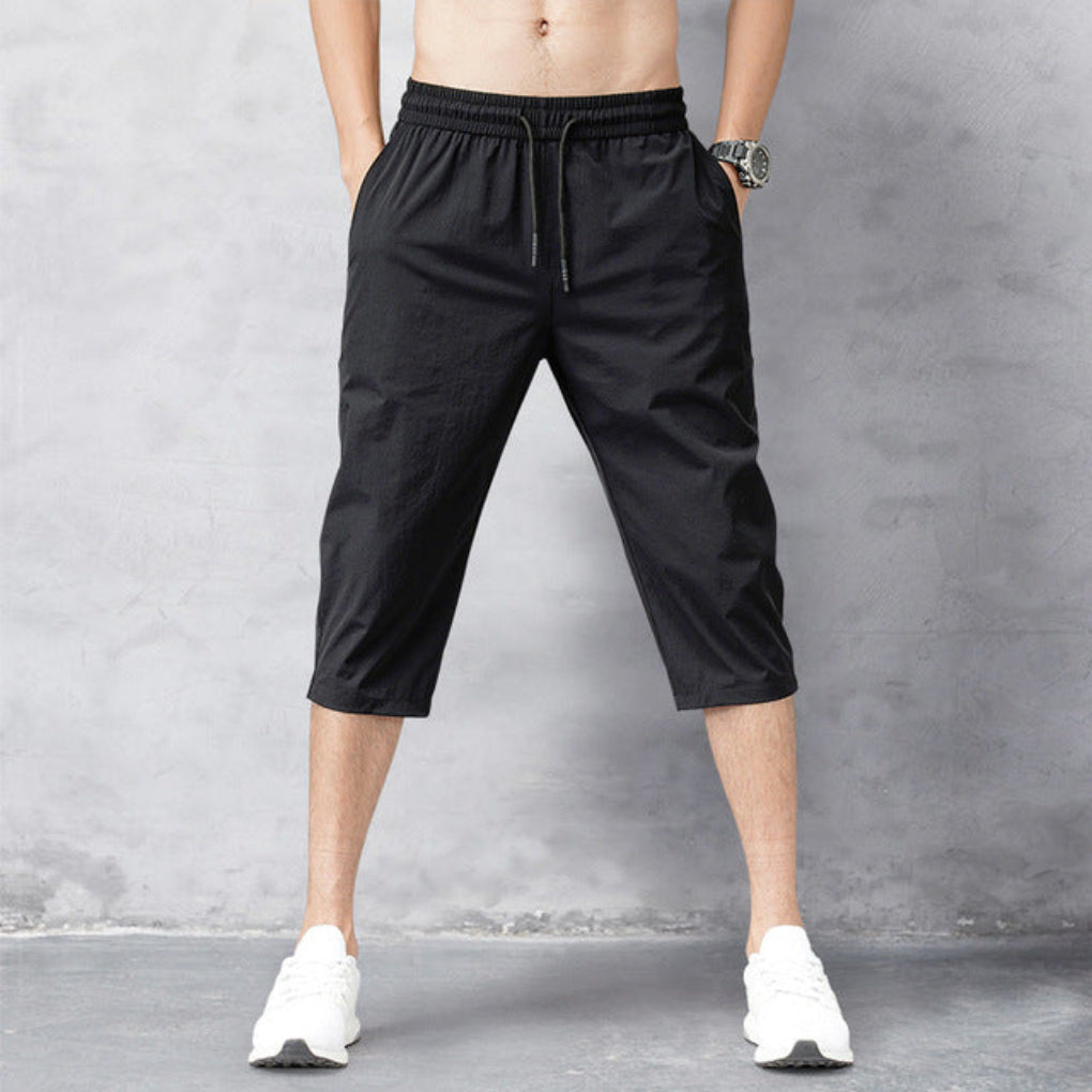 Heren 3/4 nylon broek – snel drogend en veelzijdig
