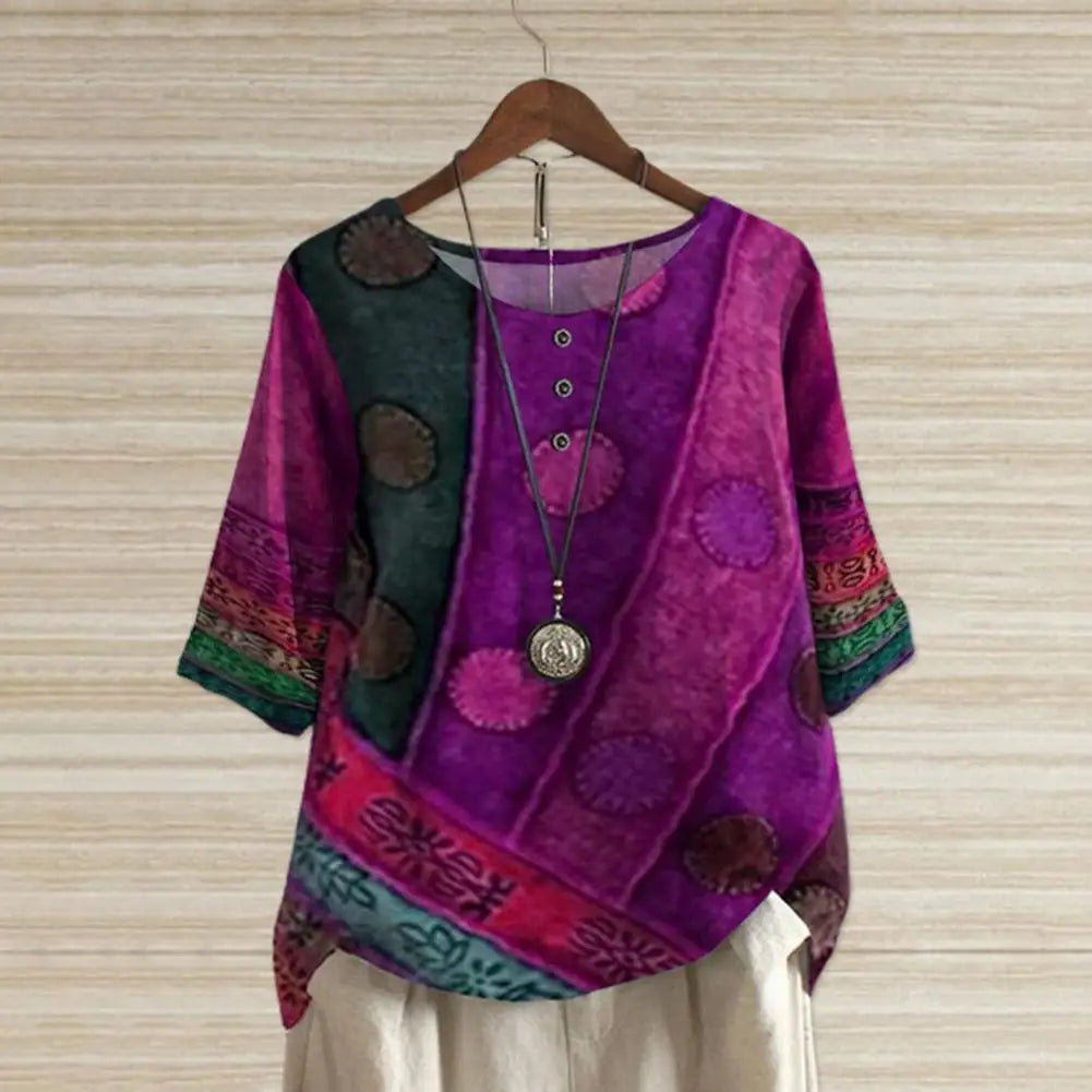 Top met ronde hals - Ingrid