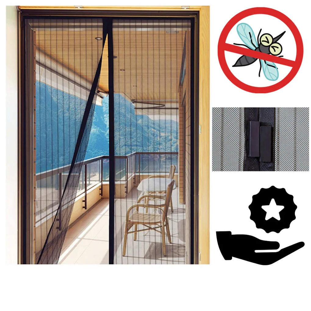 Magnetische hordeur – Handsfree insectenbarrière