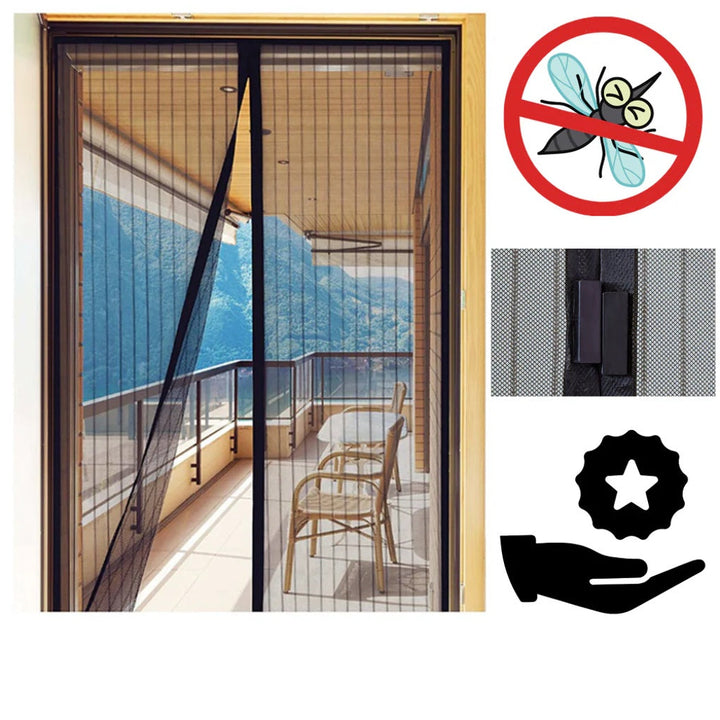 Magnetische hordeur – Handsfree insectenbarrière
