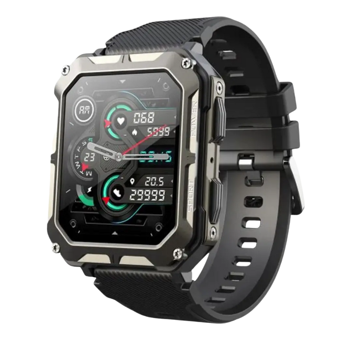 Outdoor Smartwatch met 5ATM Waterdichtheid en Gezondheidsmonitoring
