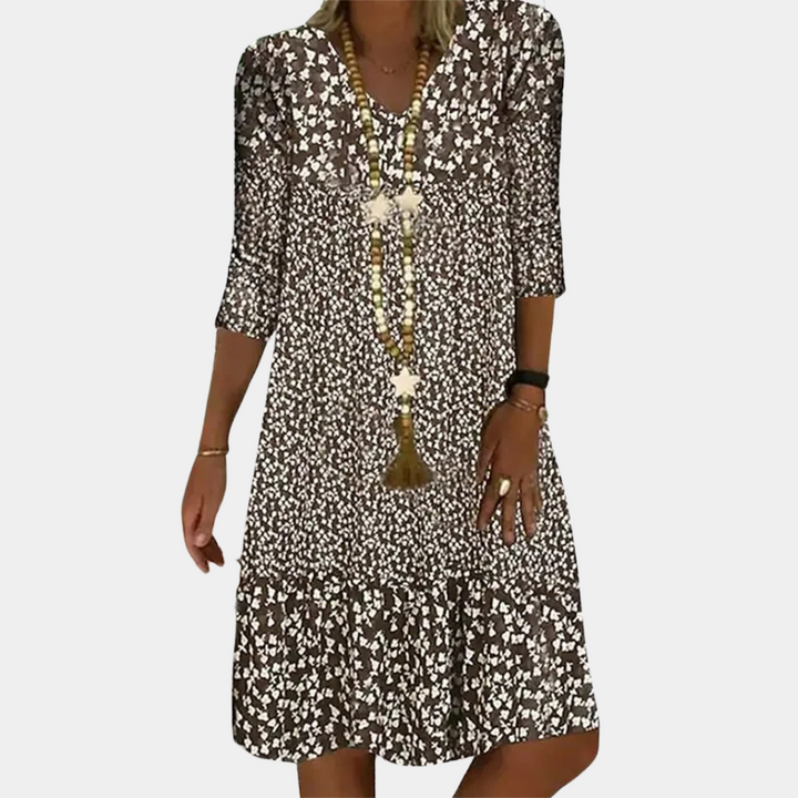 Luchtige Midi Jurk met Print voor Dames