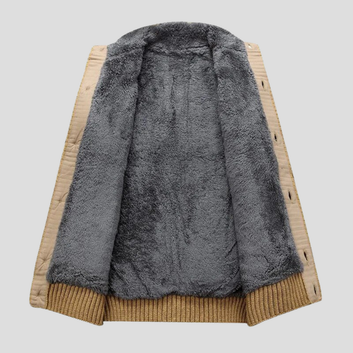 Heren vest met pluche voering