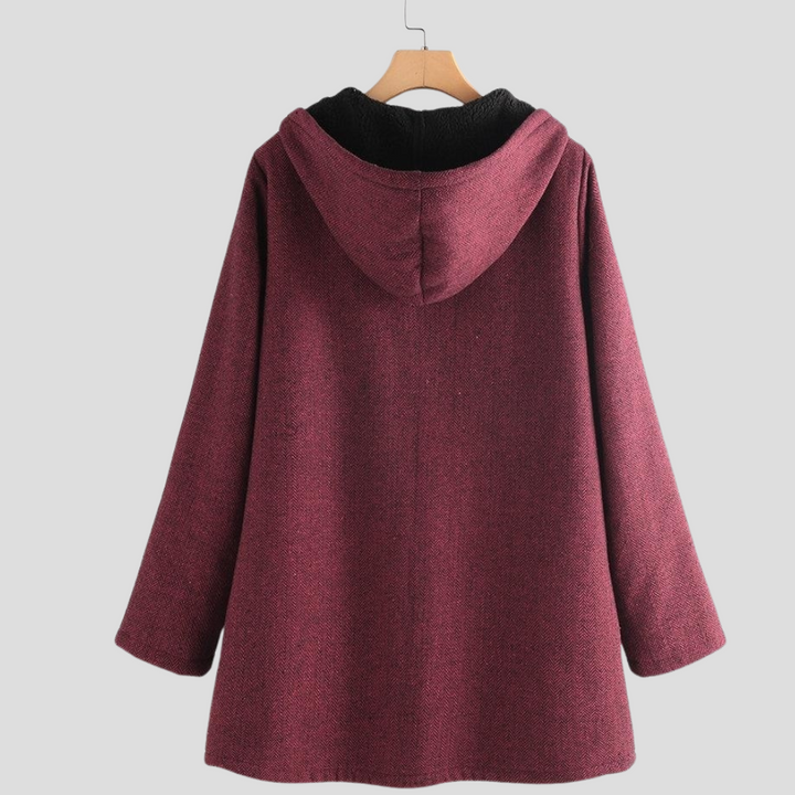 Dames "Stevige fleece jas met capuchon"