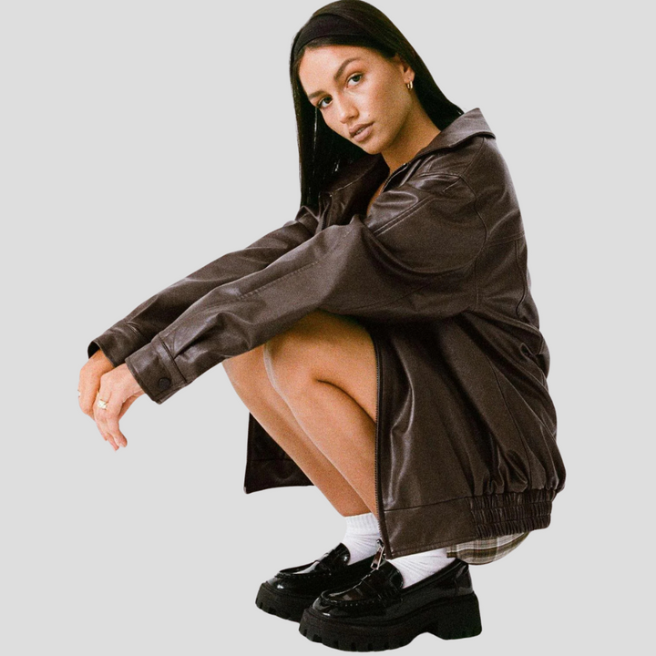 Losse damesjas – Relaxte laagjes met een randje