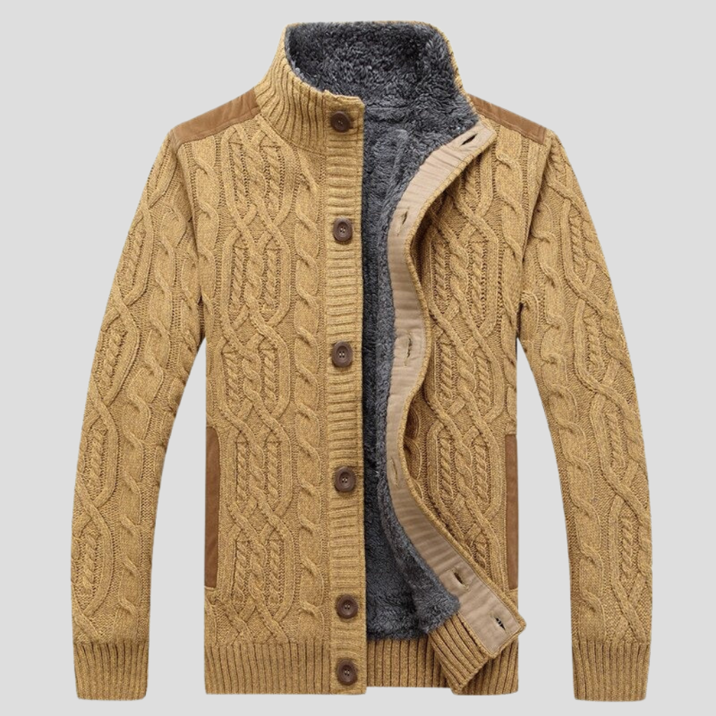 Heren vest met pluche voering