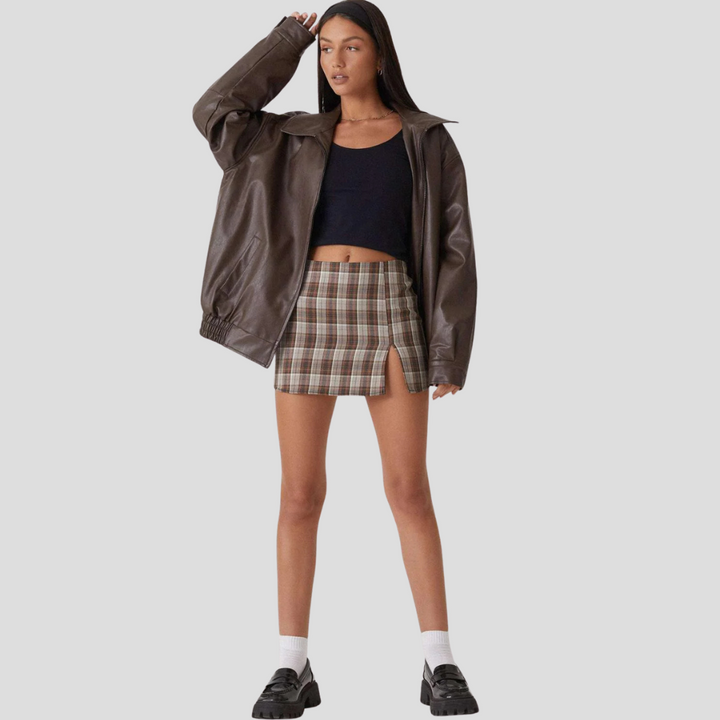 Losse damesjas – Relaxte laagjes met een randje