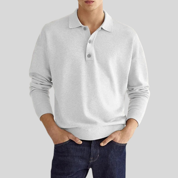 Heren katoenen poloshirt