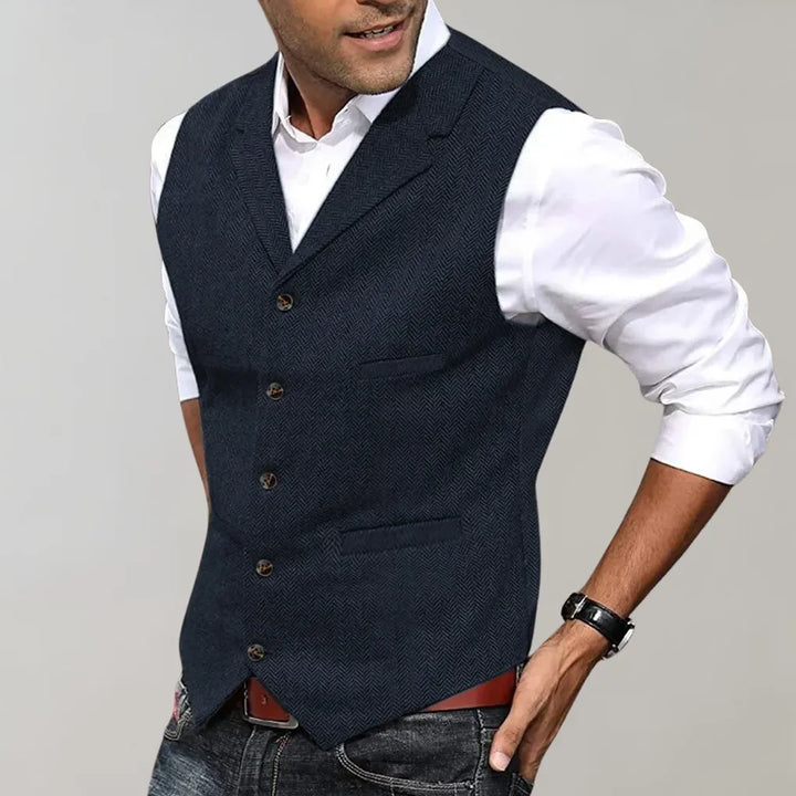 Elegant vest voor heren – een verfijnde laag voor formele outfits